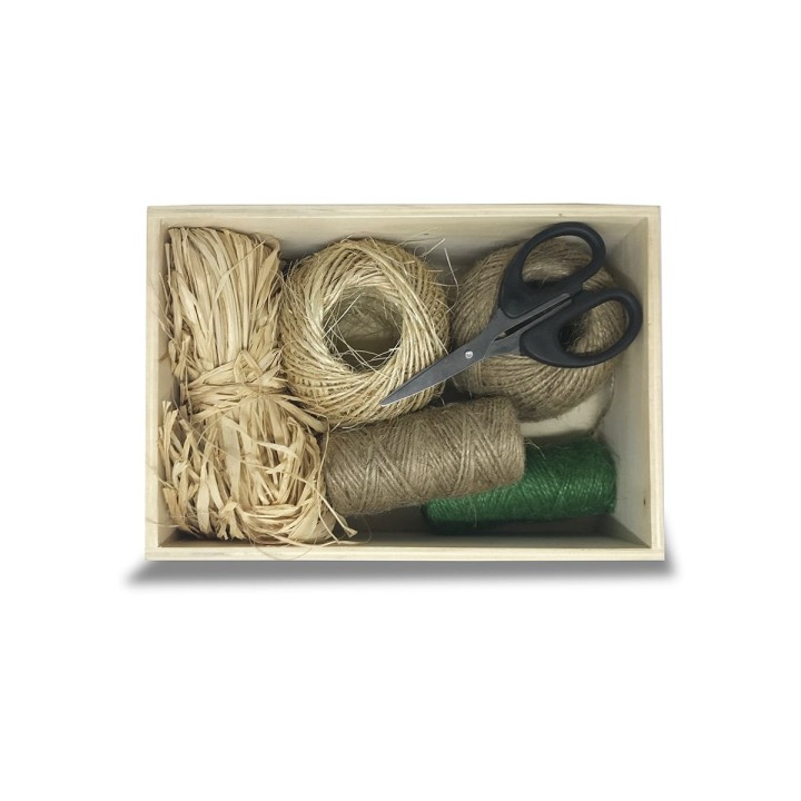 Kit barbante e tesoura, para plantas | EntreSementes