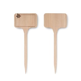 Etiquetas de bambu para plantas (6u)