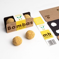 bombas de sementes amarelas