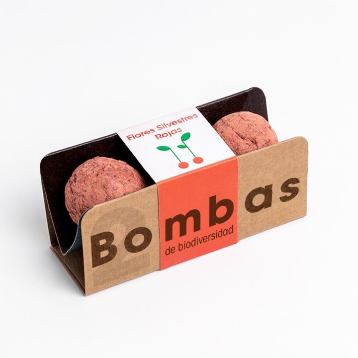Bombas de Biodiversidade (Flores Silvestres, Vermelha)