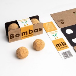 bombas de sementes laranjas