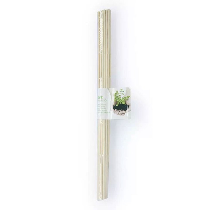 Tutores de bambu natural 30 cm (20 uds) para plantas