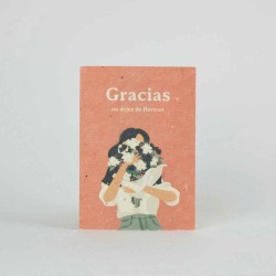 Cartão postal plantável - Gracias