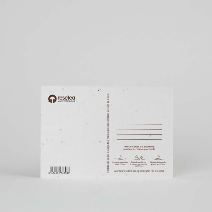 Cartão postal plantável - Te quiero mamá
