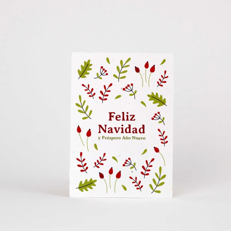 Cartão postal plantável - Feliz Navidad (espanhol)