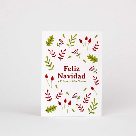 Cartão postal plantável - Feliz Navidad (espanhol)