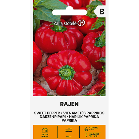 Pimento doce Rajen - Sementes