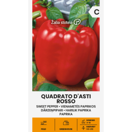 Pimento doce Quadrato d'Asti Rosso - Sementes