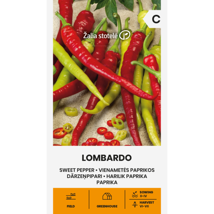 Pimento doce Lombardo - Sementes