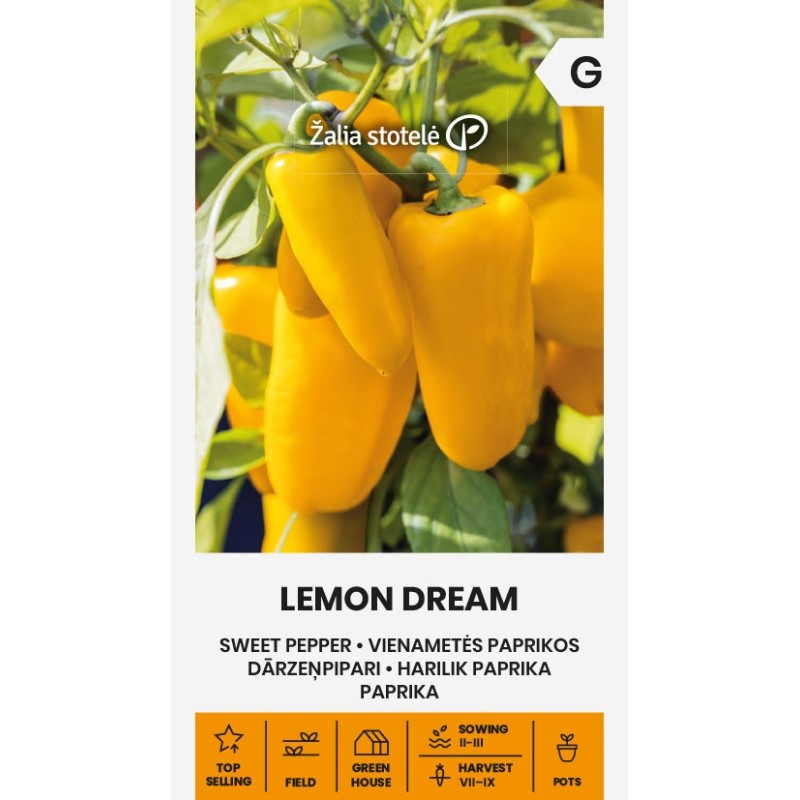 Pimento doce Lemon Dream - Sementes