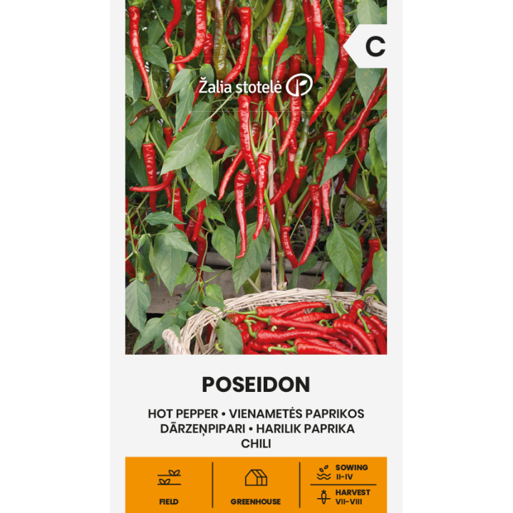 Pimento picante Poseidon - Sementes