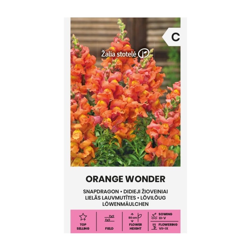Boca-de-leão, Orange Wonder - Sementes