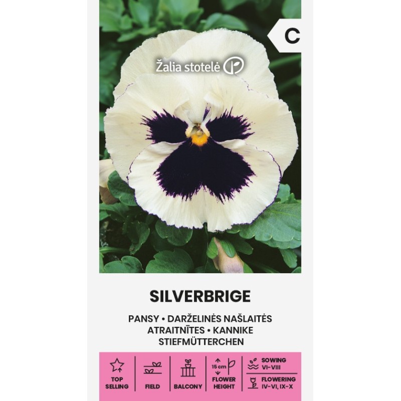 Amor-perfeito Silverbride - Sementes