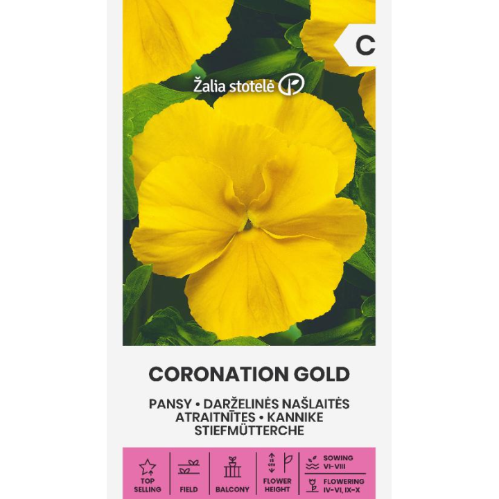 Amor-perfeito Coronation Gold - Sementes