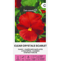 Amor-perfeito Clear Crystals Escarlate - Sementes