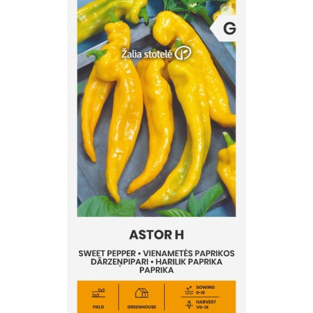 Pimento doce Astor H - Sementes