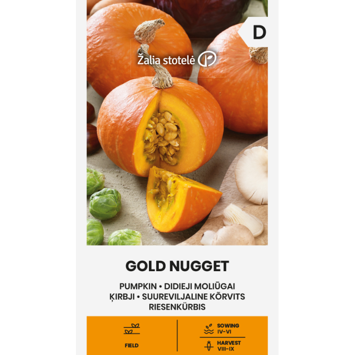 Abóbora Gold Nugget - Sementes