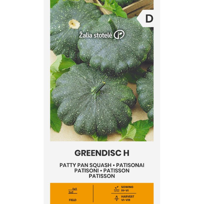 Abóbora-patisson Greendisc H - Sementes