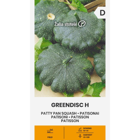 Abóbora-patisson Greendisc H - Sementes