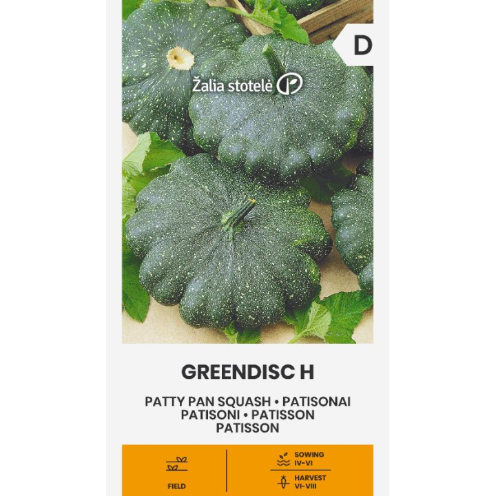 Abóbora-patisson Greendisc H - Sementes