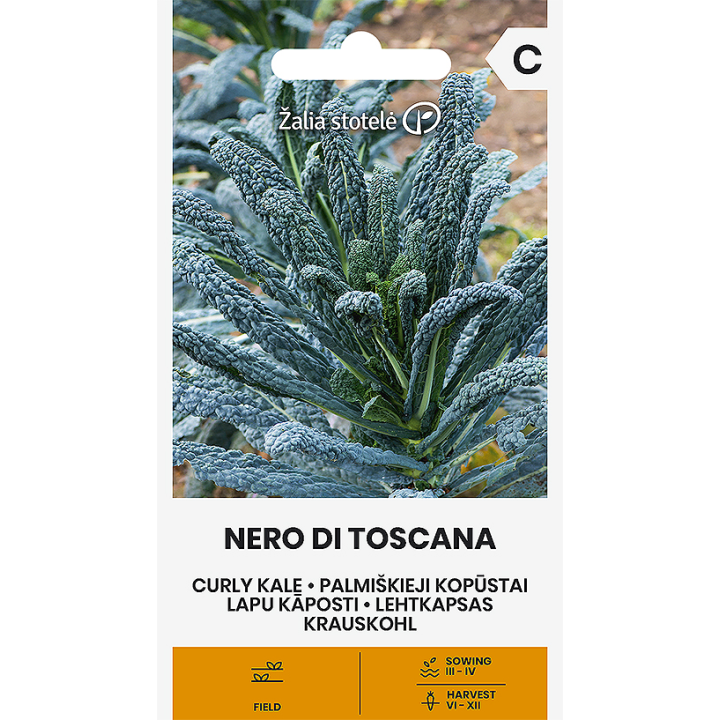 Couve frisada Nero di Toscana - Sementes