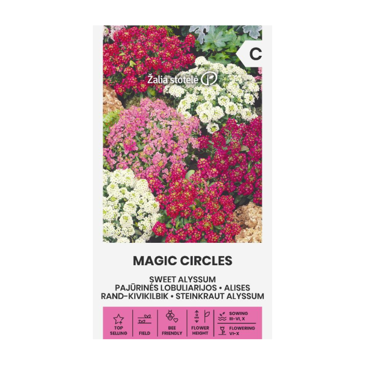 Sementes de Escalretes Magic Circles (Lobularia maritima)