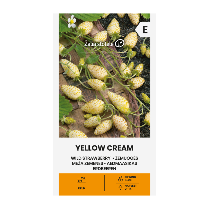 Morango silvestre Yellow Cream - Sementes