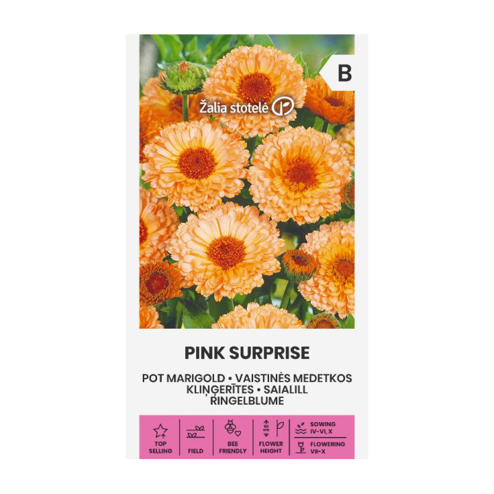 Calêndula, Pink surprise - Sementes